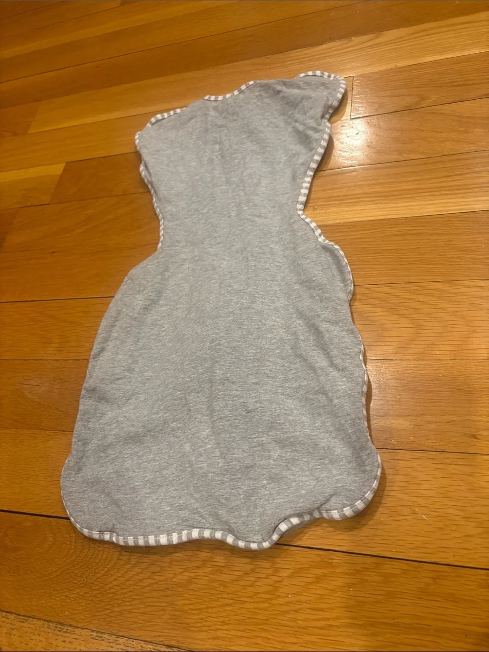 Love to dream Gray Striped-Trim Sleep Sack Swaddle